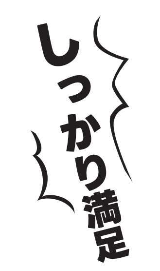 しっかり満足